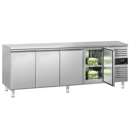 Холодильний стіл ЕСО - 2,2 x 0,7 m / 4 двері GGM Gastro - 1