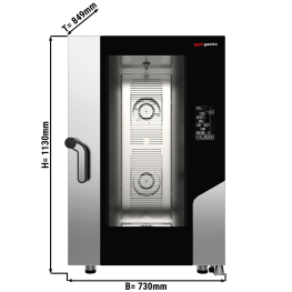 Пароконвектомат - Цифровой - 11x GN 1/1 - вкл. систему автомойки