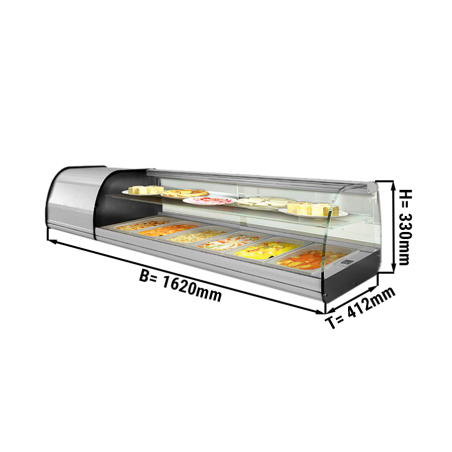 Холодильная витрина Tapas - 6 x GN 1/3 GGM Gastro - 1