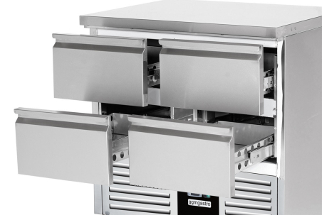 Холодильный стол PREMIUM 0.9 x 0.7 m - 4 выдвижн.секции / объем: 240 л GGM Gastro - 3