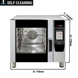 Пароконвектомат 5 GN 1/1 (функция самоочистки / мощность: 9,5 кВт) GGM Gastro