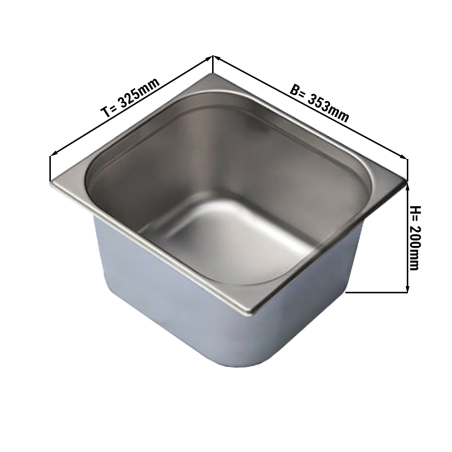 Гастроємність GN 2/3 - глибина: 200 мм GGM Gastro - 1