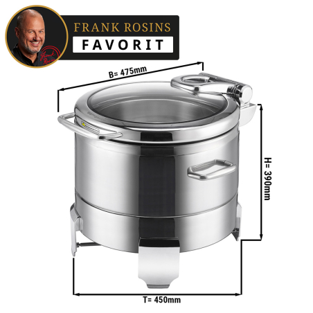 Мармит для готовых блюд (объем: 8,9 л / материал: нержав.сталь ) GGM Gastro - 1