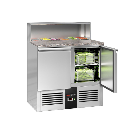 Холодильний стіл саладетта PREMIUM 0,90 m x 0,70 m / 2 двері / 240 л GGM Gastro - 1