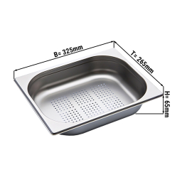 Гастроємність GN 1/2, перфорована - глибина: 65 мм GGM Gastro