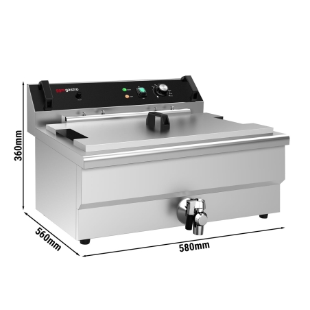 Фритюрниця з решіткою для стікання жиру — для риби та випічки GGM Gastro - 7