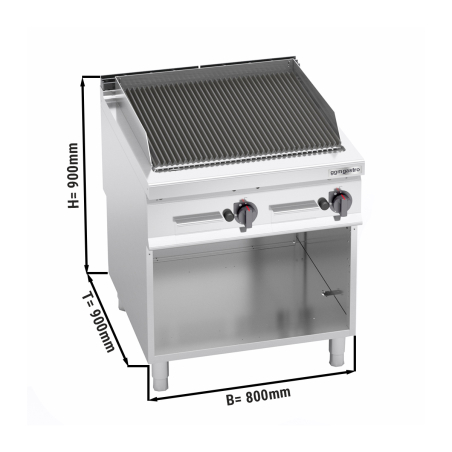 Гриль лавовий газовий (18 кВт) GGM Gastro - 1