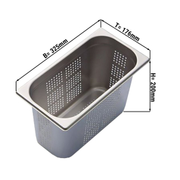 Гастроємність GN 1/3, перфорована - глибина: 200 мм GGM Gastro