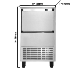 Льодогенератор / кубик - 45 kg/ 24h GGM Gastro