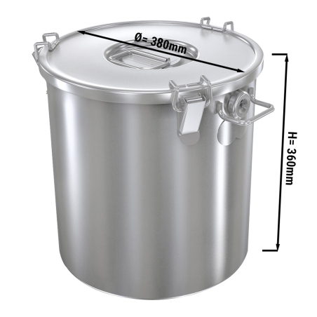 Термоконтейнер з кришкою - Ø 38 cm GGM Gastro - 1