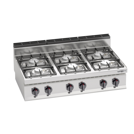 Плита газовая ( 6 конфорок / мощность: 33,5 кВт / автоподжиг) GGM Gastro - 3