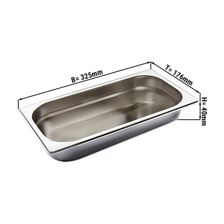 Гастроємність GN 1/3 - глибина: 40 мм GGM Gastro - 1