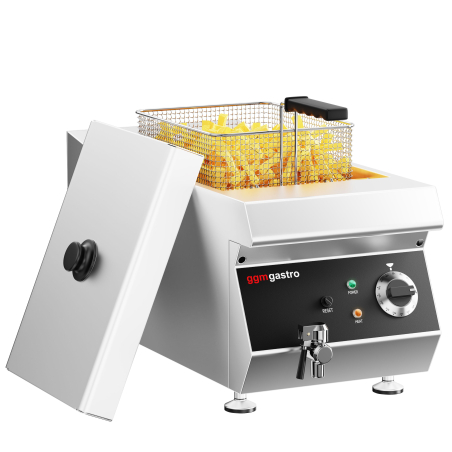 Фритюрница электрическая (обьем: 11,5 л / сливной кран) GGM Gastro - 1