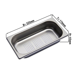 Гастроємність GN 1/3, перфорована - глибина: 65 мм GGM Gastro