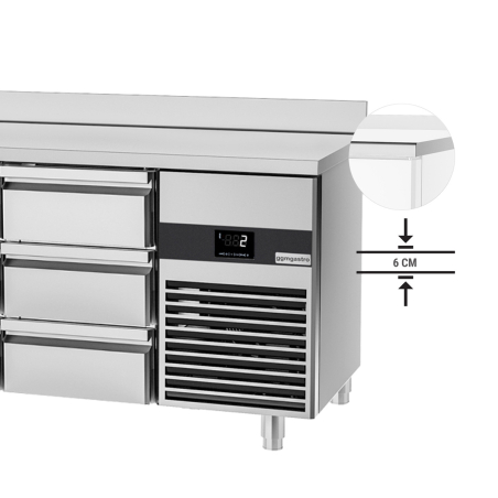 Холодильный стол PREMIUM - 2.3 x 0.7 m (12 выдвижн.секций) GGM Gastro - 5