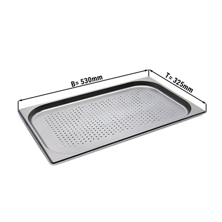 Гастроємність GN 1/1, перфорована - глибина 20 мм: GGM Gastro - 1