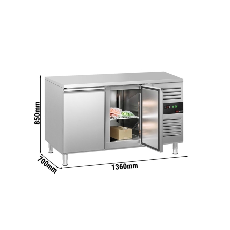 Морозильний стіл ECO 1,36 x 0,7 m (2 двері) GGM Gastro - 2