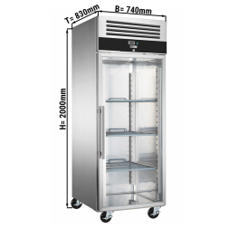 Морозильна шафа ECO - 0,74 x 0,83 m - 1 скляні двері GGM Gastro