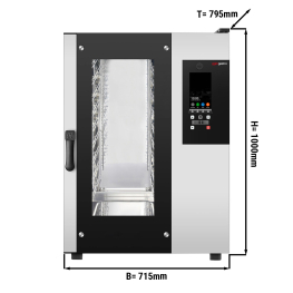 Пароконвектомат 10 x GN 1/1 (подсветка / мощность: 11 кВт) GGM Gastro