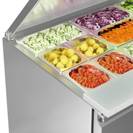 Холодильный стол саладетта PREMIUM - 0.9 x 0.7 m / 2 двери / объем: 240 л GGM Gastro - 9