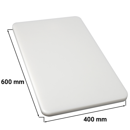 Дошка для нарізання - 40 x 60 см - 2 см - білий GGM Gastro - 1
