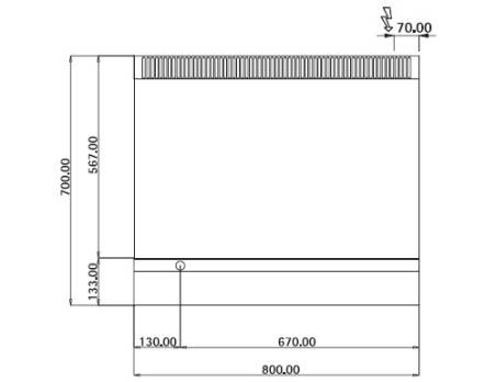 Поверхня жарова електрична - гладка (9,6 кВт) GGM Gastro - 5