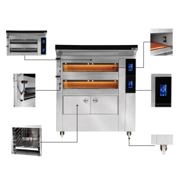 Піч подова з розстійною шафою та витяжкою GGM Gastro