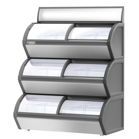 Морозильна вітрина - 3 секції GGM Gastro - 3
