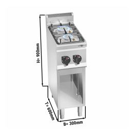 Плита (газовая / 2 конфорки / автоподжиг) GGM Gastro
