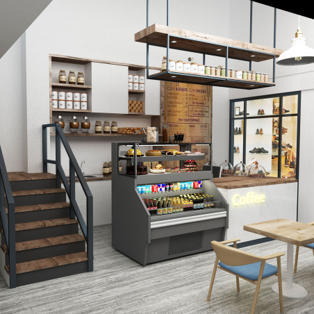 Торговый прилавок / холодильный прилавок - 1,32 х 0,93 м GGM Gastro - 4