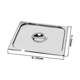 Крышка GN 1/2 - с отверстием для ложек GGM Gastro