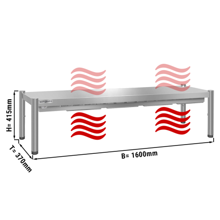 Тепловий міст PREMIUM 1,6 m - один рівень 0,4 m висота GGM Gastro - 3