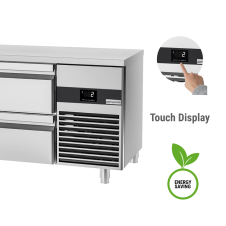 Холодильный стол PREMIUM - 2.3 x 0.7 m (8 выдвижн.секций) GGM Gastro - 4