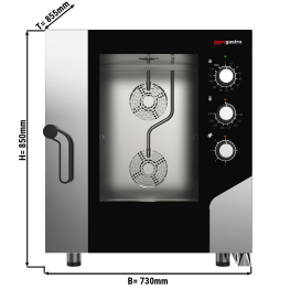 Пароконвектомат - Механическое управление - 7x GN 1/1