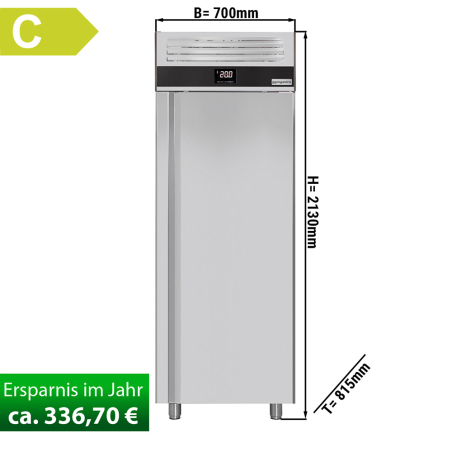 Морозильна шафа - 0,7 x 0,81 m - 700 Л - з 1 металеві двері GGM Gastro - 1