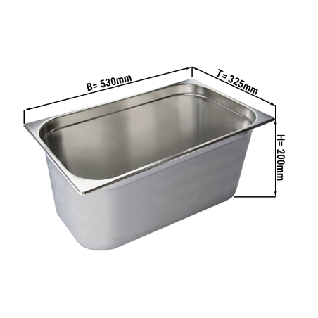 Гастроємність GN1/1 - глибина: 200 мм GGM Gastro - 1