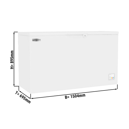 Морозильная ларь – 433 Л – белый. GGM Gastro - 1