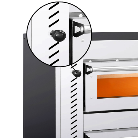 Електрическая печь для пиццы - 9х30 см - механическое управление - 7