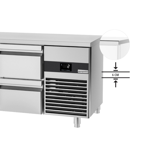 Холодильный стол PREMIUM - 2.3 x 0.7 m (8 выдвижн.секций) GGM Gastro - 5