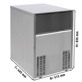 Льодогенератор 62 кг / 24 год.  GGM Gastro