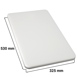 Дошка для нарізання - 53 x 32,5 см - 2 см -  білий GGM Gastro