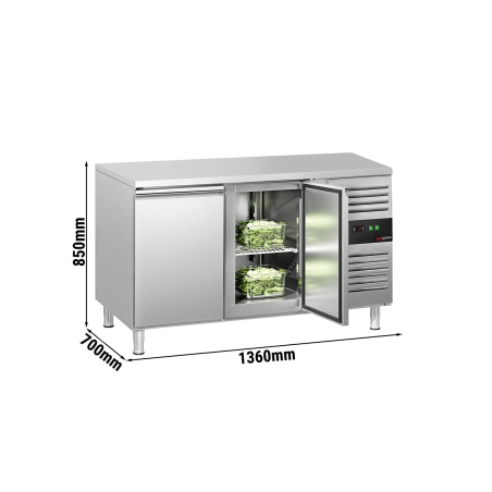 Холодильний стіл ЕСО - 1,36 x 0,7 m / 2 двері GGM Gastro - 2