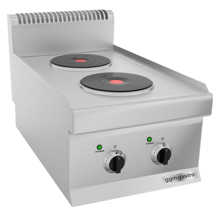 Плита електрична, 2 круглі конфорки (5,2 кВт) GGM Gastro - 2