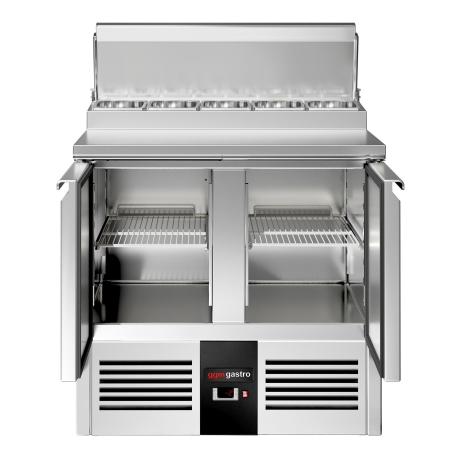 Холодильный стол саладетта PREMIUM - 0,9 x 0,7 m / 2 двери / объем: 240 л GGM Gastro - 6