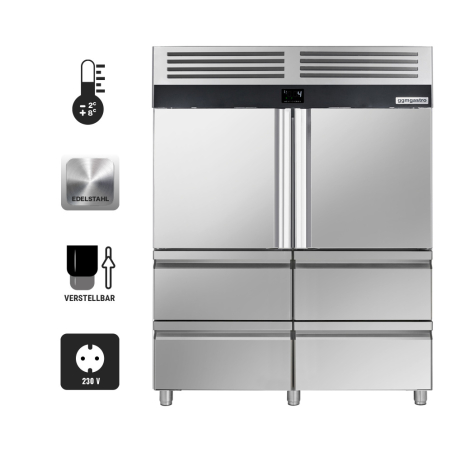 Холодильна шафа / 1400- літрів / кількість дверей- 6 / GGM Gastro - 4