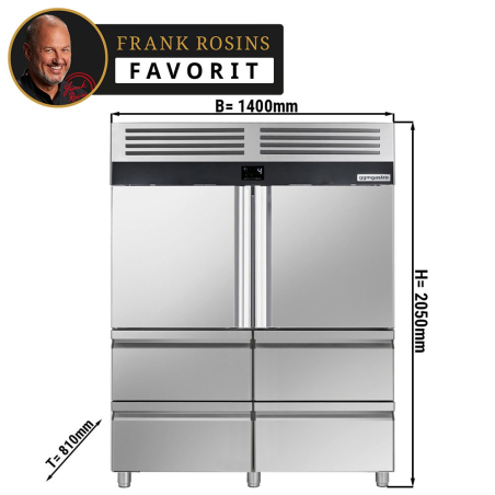 Холодильна шафа / 1400- літрів / кількість дверей- 6 / GGM Gastro - 1