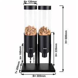 Диспенсер для мюсли - двойной - Ø 12 cm GGM Gastro