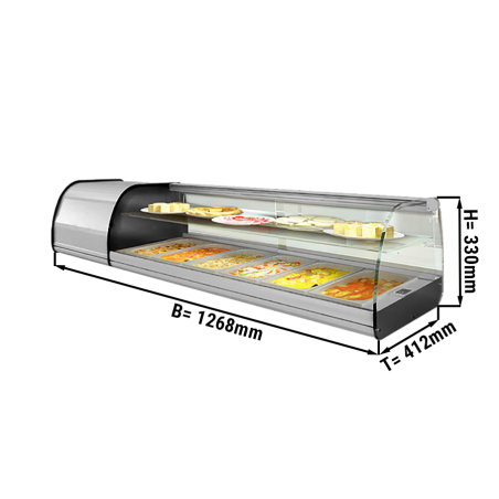 Холодильная витрина Tapas - 4 x GN 1/3 GGM Gastro - 1