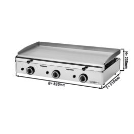 Жарова поверхня газова, гладка - 0,82 m GGM Gastro