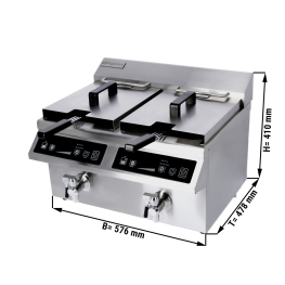 Фритюрниця індукційна - 8 + 8 Л GGM Gastro